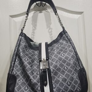 L.A.M.B. Monochrome Patterned Shoulder Bag